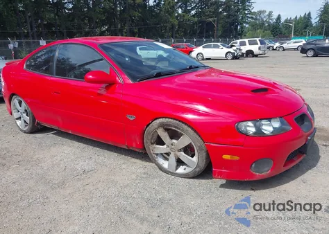 2005 Pontiac Gto z USA, uszkodzony, nr VIN 6G2VX12U85L409688